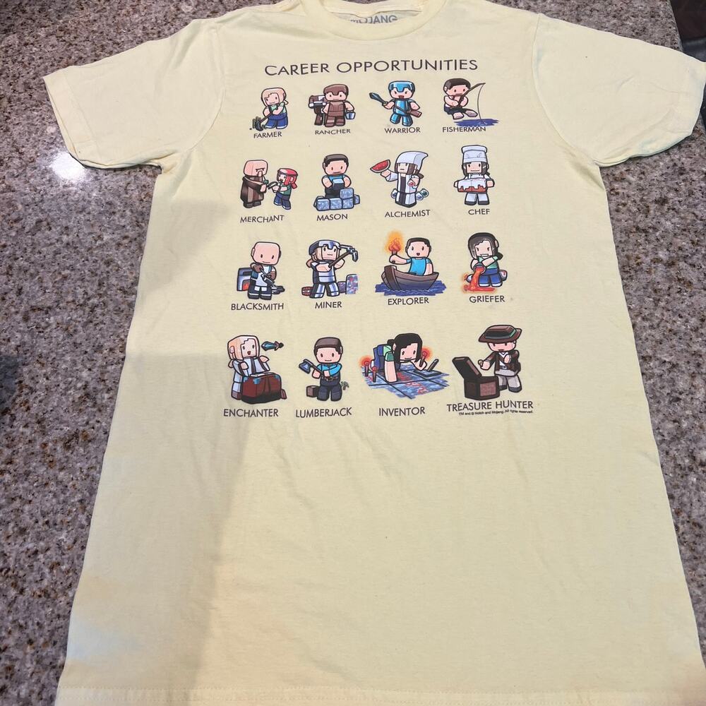 Mojang, Minecraft Career Opportunities T-Shirt Size S